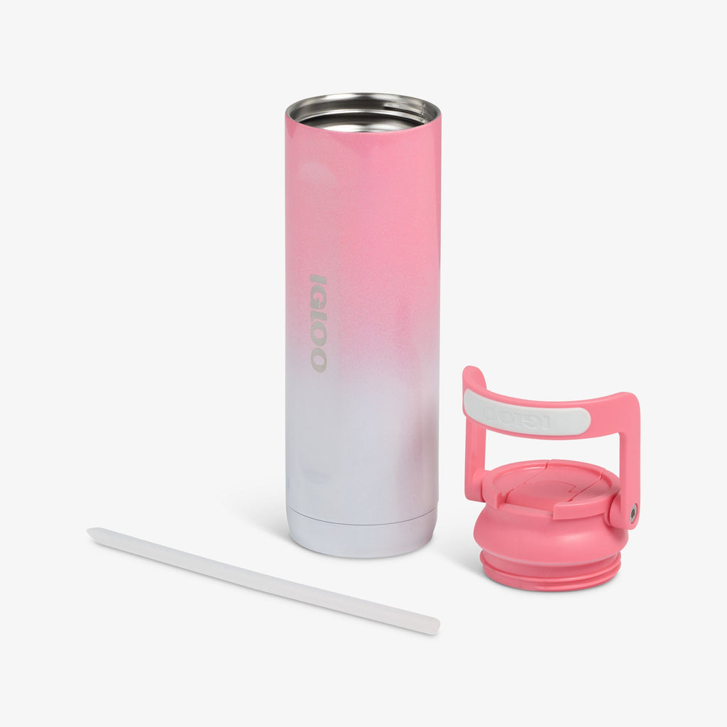20 Oz Sport Sipper Bottle F5 - Gradient Pink - Open View