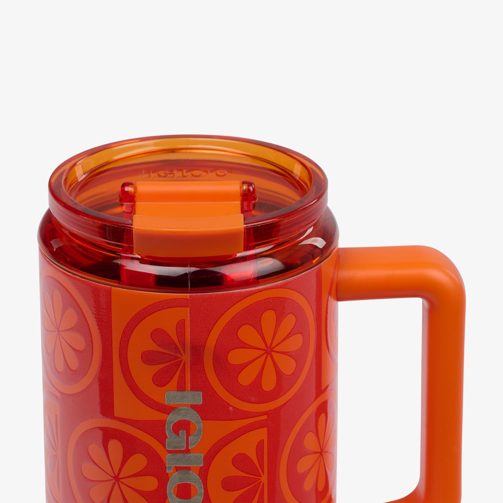 32 Oz Flip ‘n’ Sip Travel Mug B6 - Orange - Product View