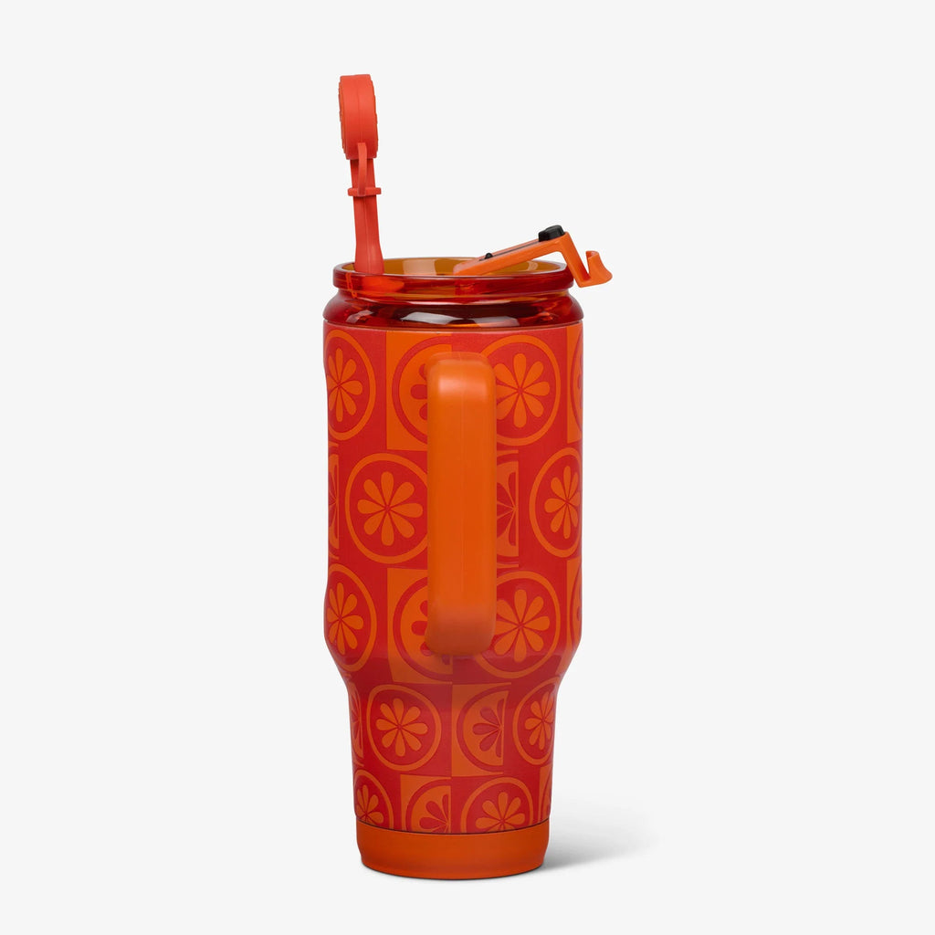32 Oz Flip ‘n’ Sip Travel Mug B6 - Orange - Product View