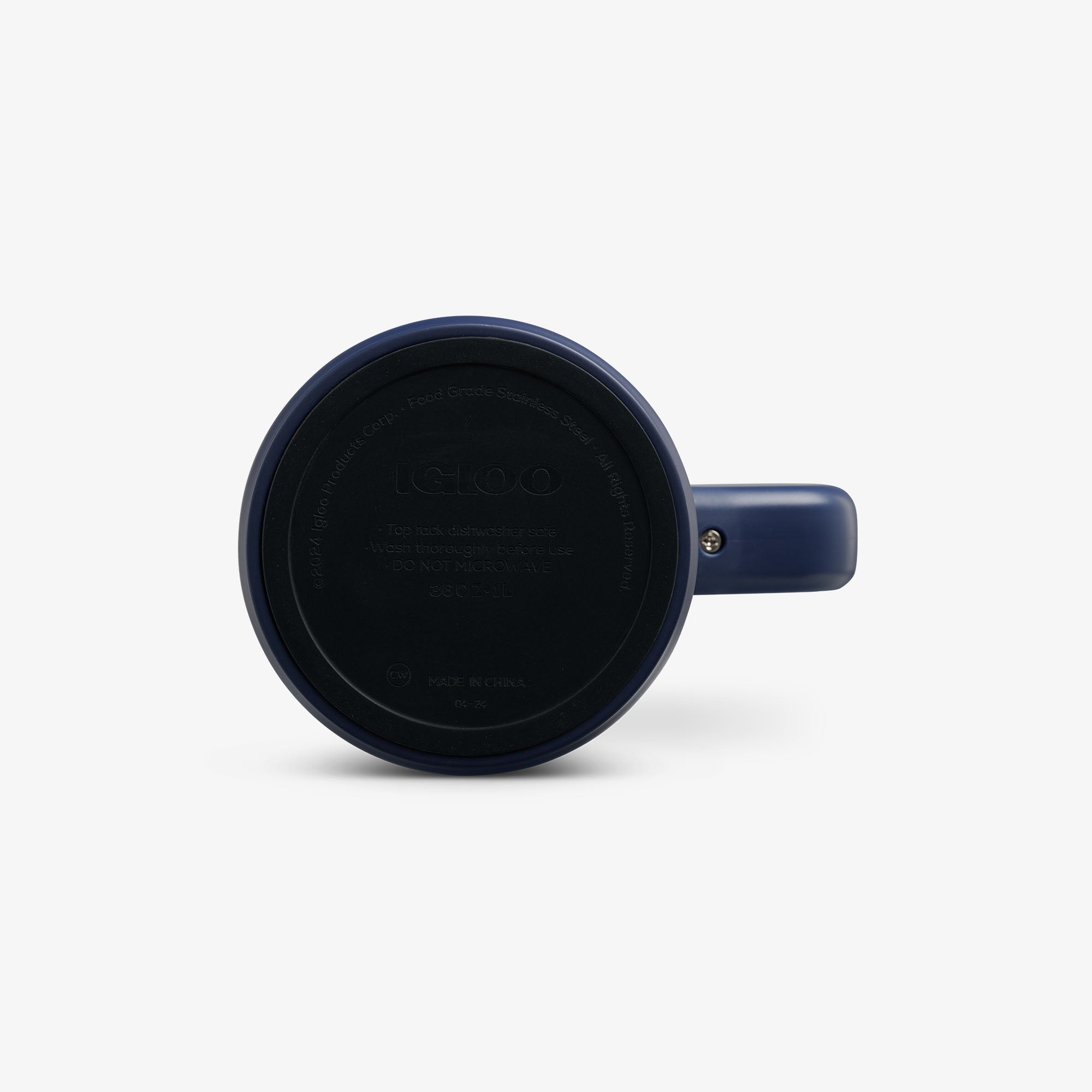 1L Beer Mug M3 - Navy Check - Product View