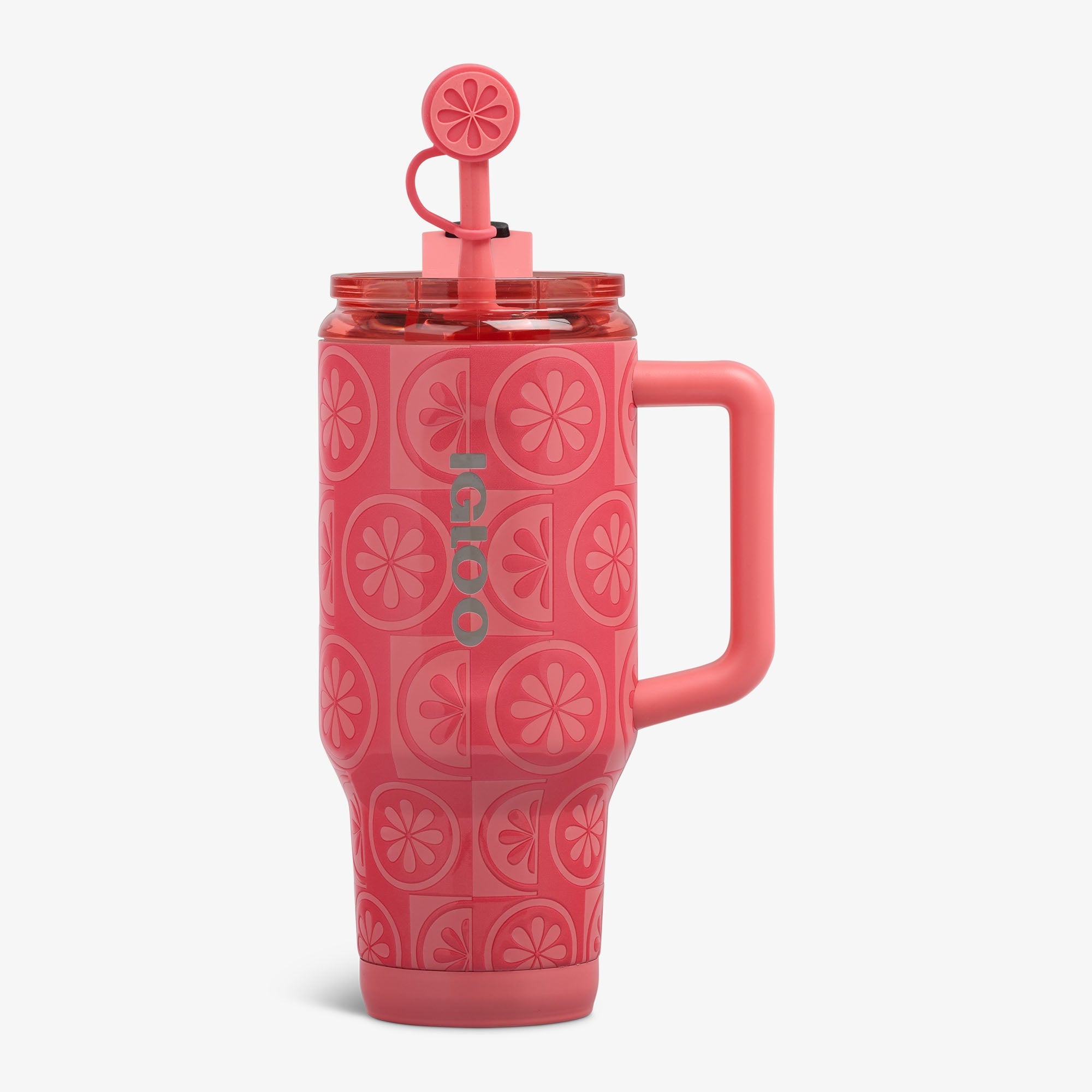 32 Oz Flip ‘n’ Sip Travel Mug B6 - Grapefruit - Front View