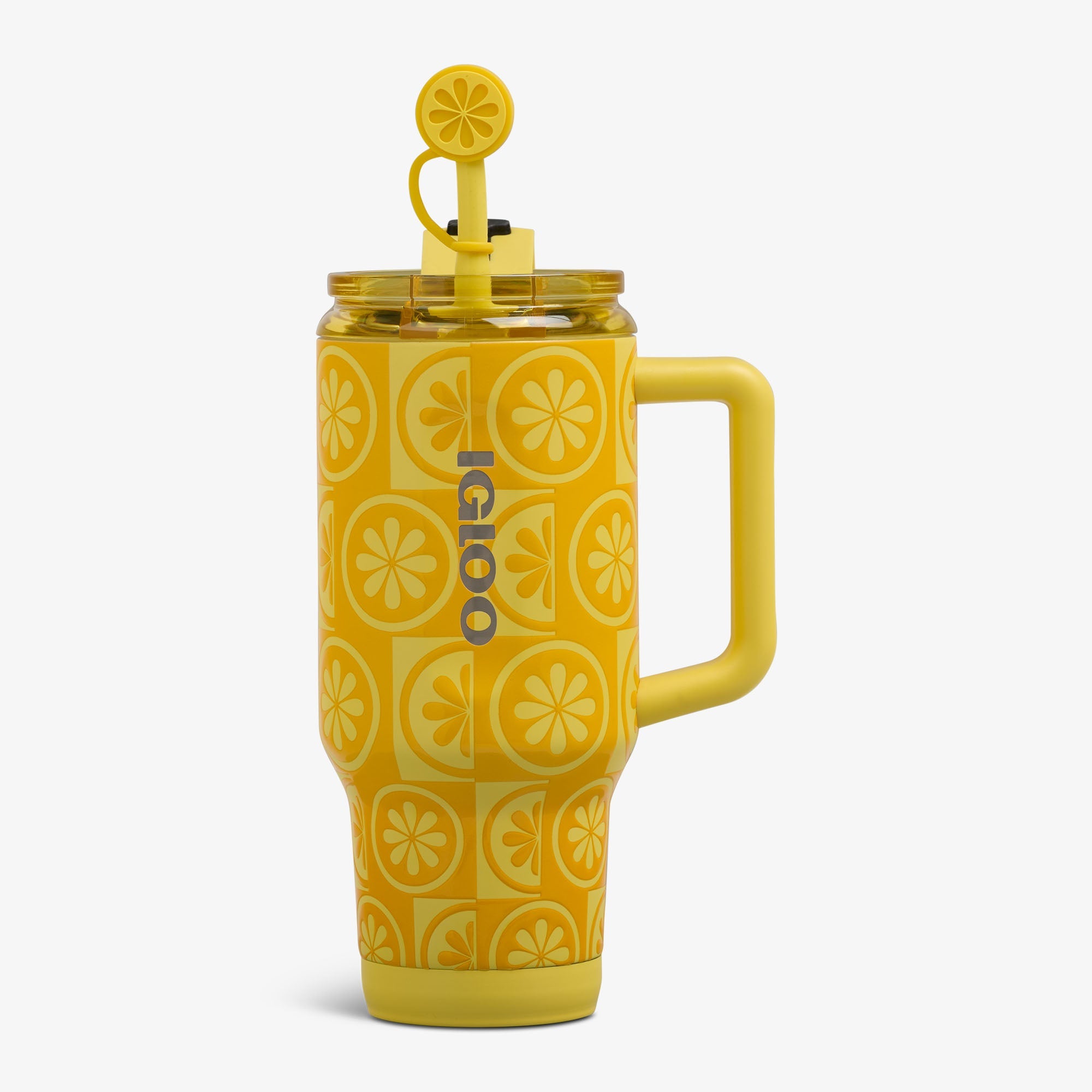 32 Oz Flip ‘n’ Sip Travel Mug B6 - Lemon - Front View